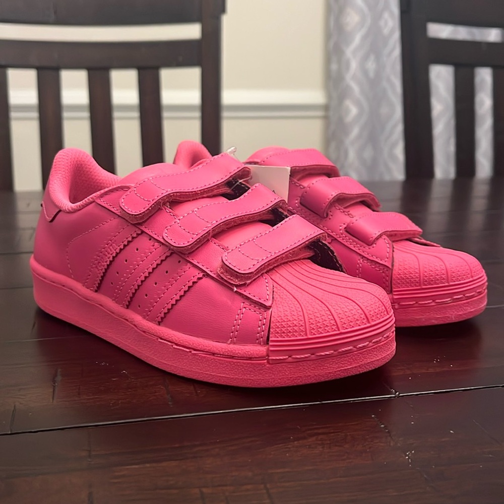 Adidas Superstar Supercolor X Pharrell Williams Shoes Sneakers Youth Girls Sz 2